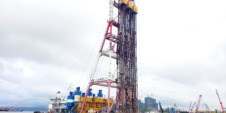 上海強勁橫琴杧洲隧道項目水上DCM工程順利完工