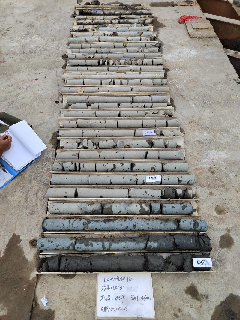 攪拌樁取芯照片