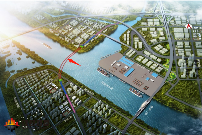 橫琴杧洲隧道項(xiàng)目地理位置圖