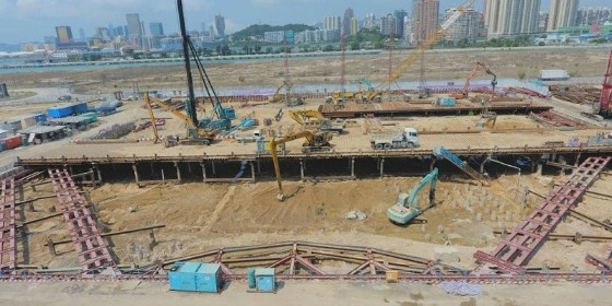 型鋼組合支撐，大作業(yè)空間的基坑支護(hù)技術(shù)。