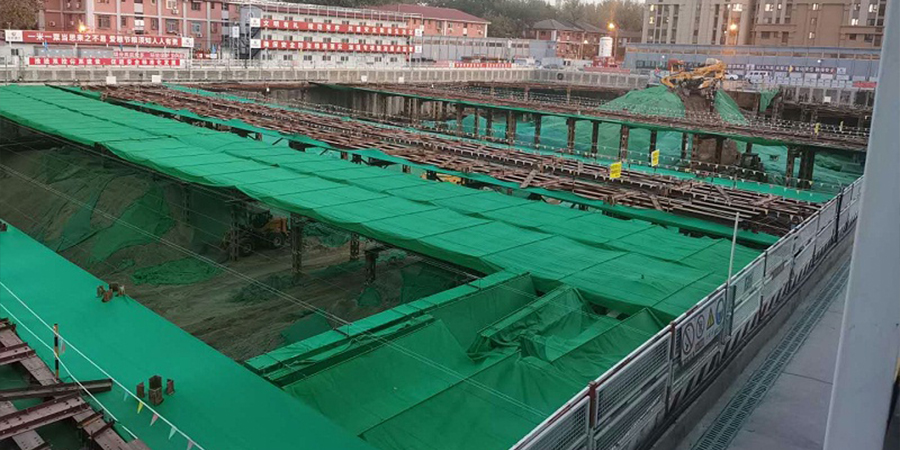 預(yù)應(yīng)力魚腹式基坑鋼支撐：北京百萬莊項目