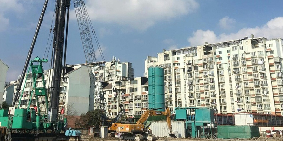 智能植樁+魚腹式鋼支撐：金雅園商品房