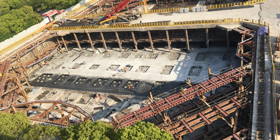 SMW工法+預(yù)應(yīng)力魚腹式基坑鋼支撐：國航上海浦東工作區(qū)倒班用房項目